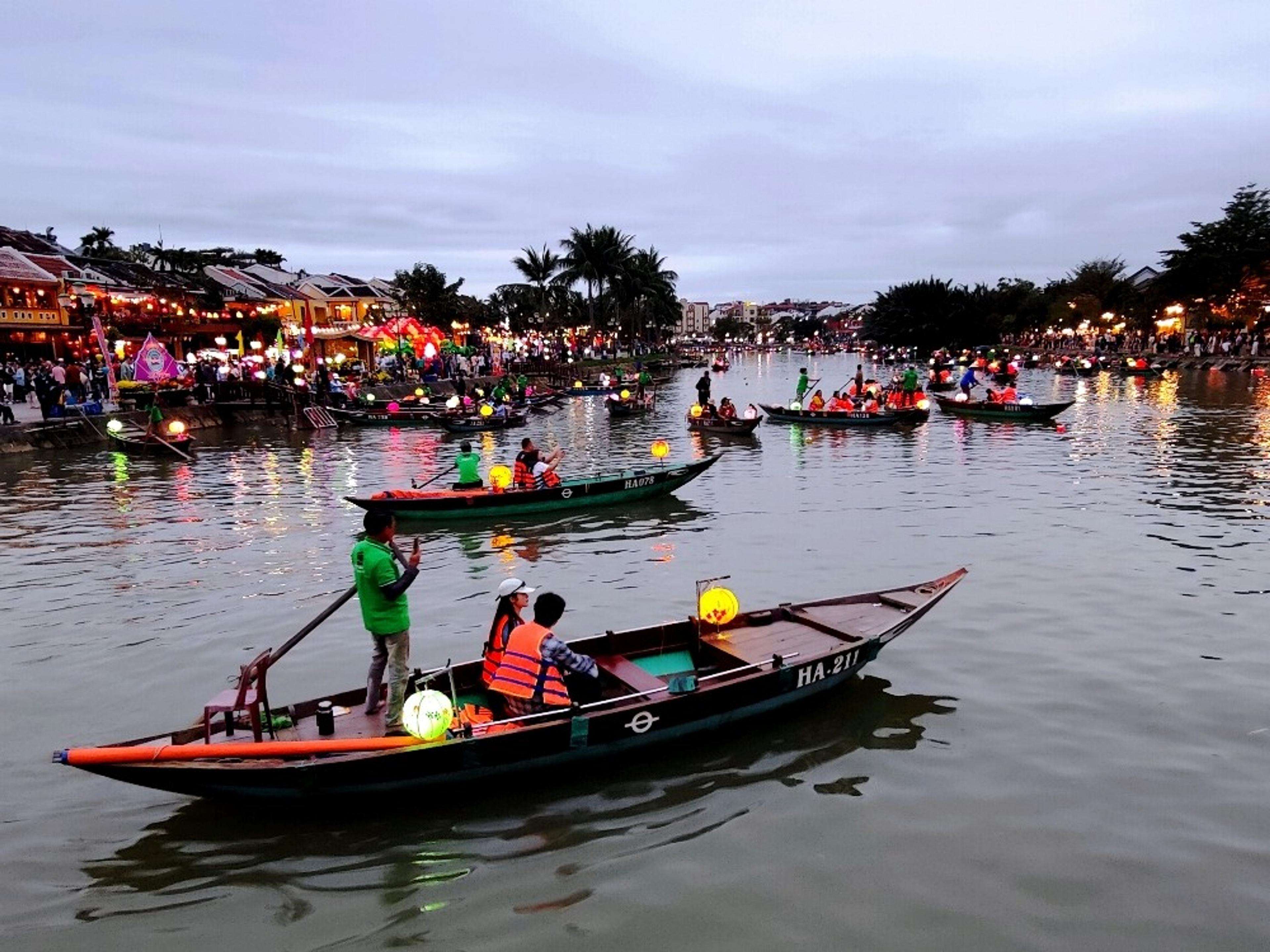 Boats tours on the river