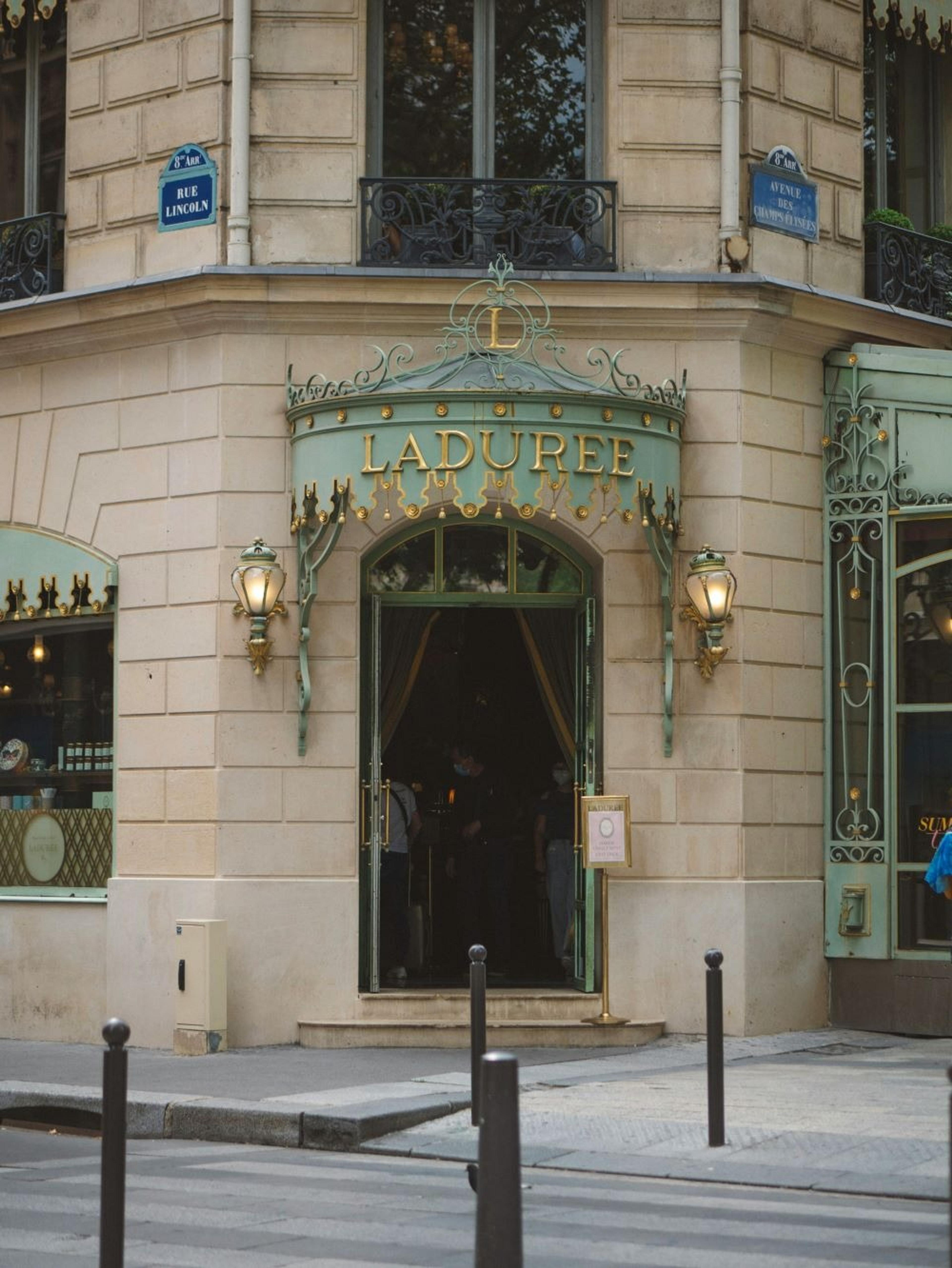Laduree shop front Paris