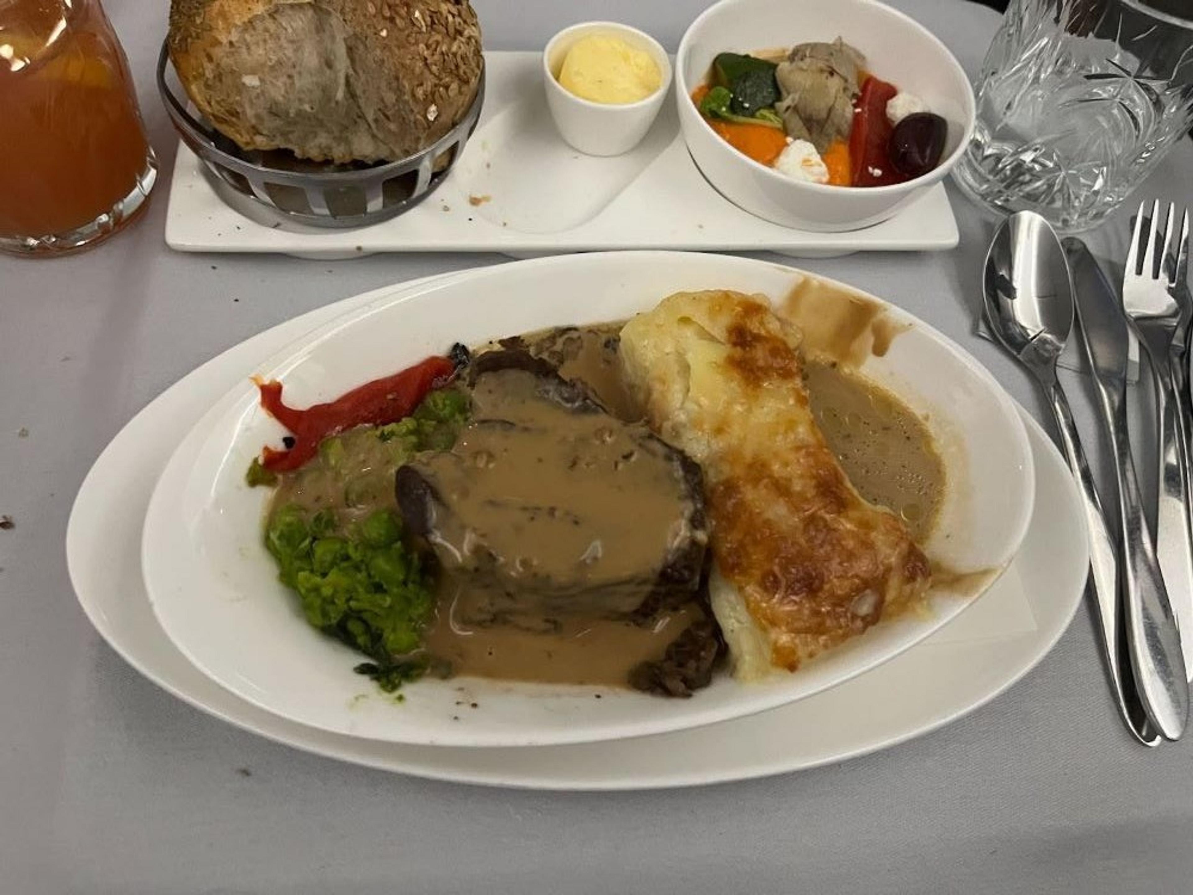 BA Club World festive menu