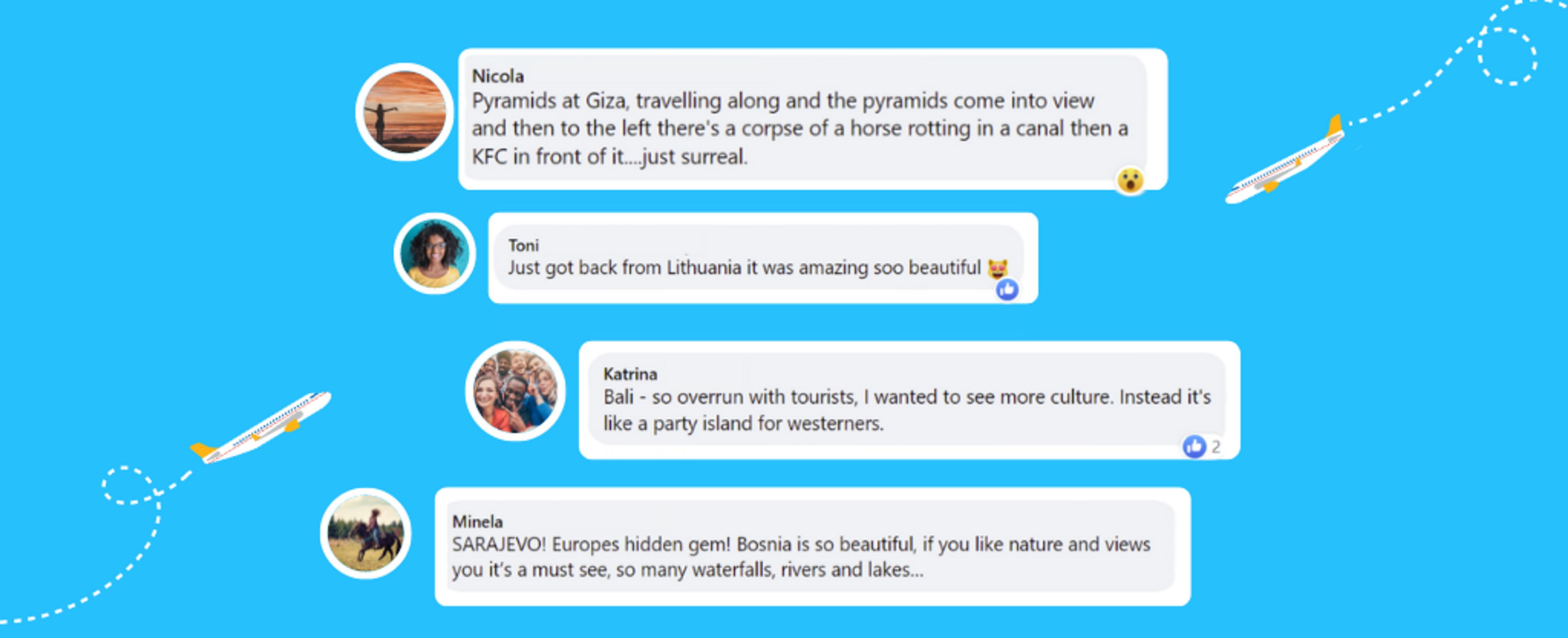 Skip this, see that – 28 places our members hated and loved.